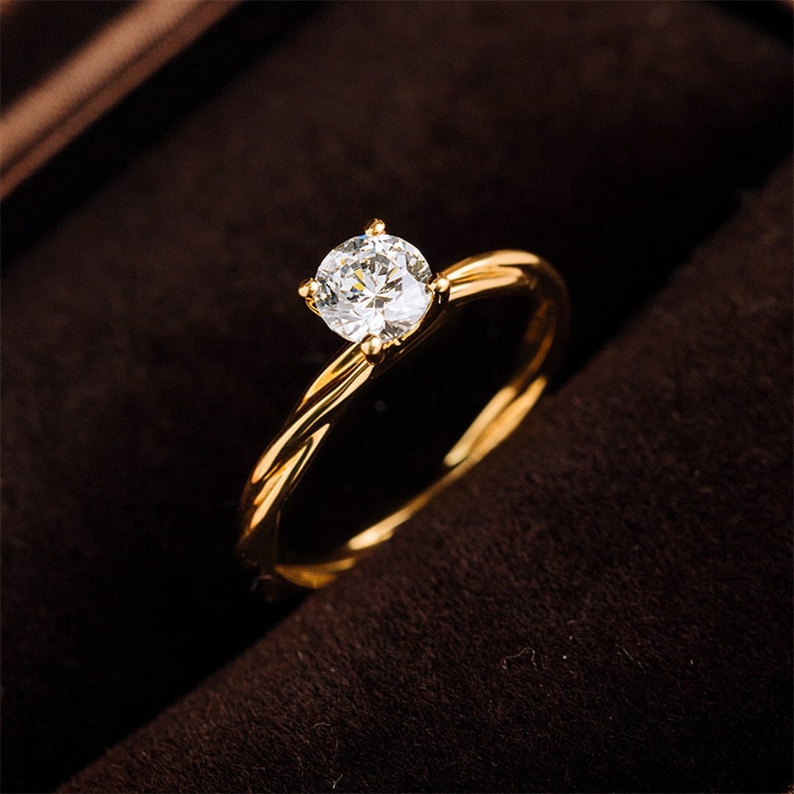 Gia Certified 14k Gold 0.50 Ct Natural D Vs1 3ex Round Diamond Ring: Ref:231066423 // gold content:14k gold // ring size:7. 25us // // main gemstone:diamond // certified:gia // shape:round // carat weight:0. 50ct // clarity grade:vs1 // color:d // treatment:natural // 