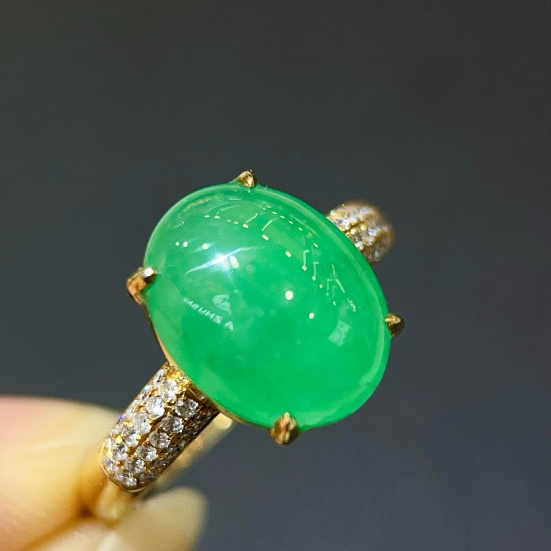 14k Gold 3.66 Ctw Natural Emerald & Diamond Ring - 2