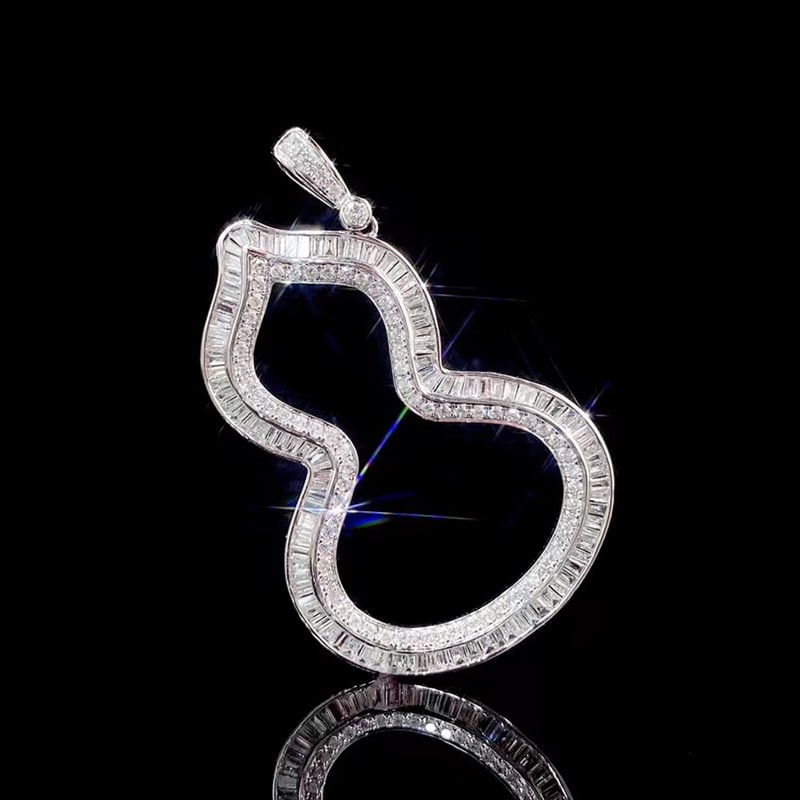 14k Gold 1.3 Ct Natural H Diamond Pendant( Without Chain ) - 5