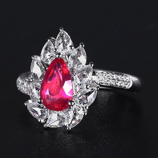 14k Gold 1.69 Ctw Natural Ruby & Diamond Ring - 2