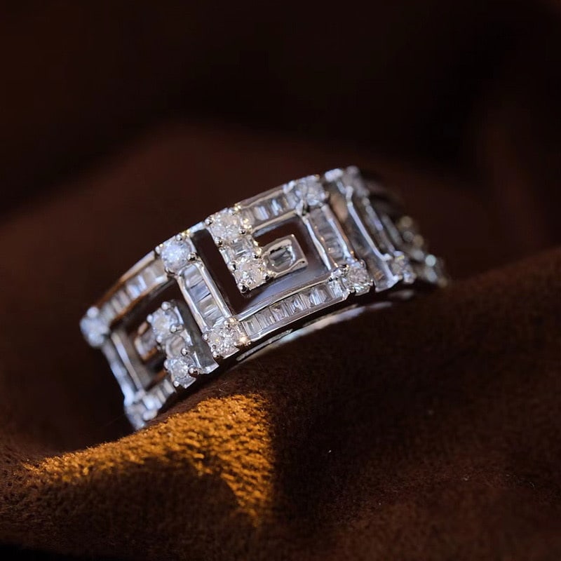 14k Gold 0.9 Ct Natural H Diamond Ring - 2