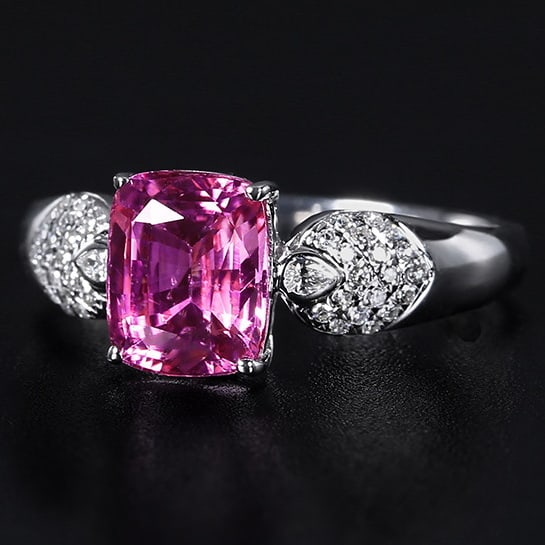 14k Gold 2.21 Ctw Natural Sapphire & Diamond Ring - 2