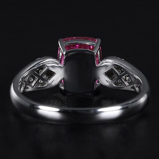 14k Gold 2.21 Ctw Natural Sapphire & Diamond Ring - 4
