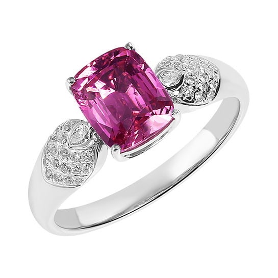 14k Gold 2.21 Ctw Natural Sapphire & Diamond Ring - 5