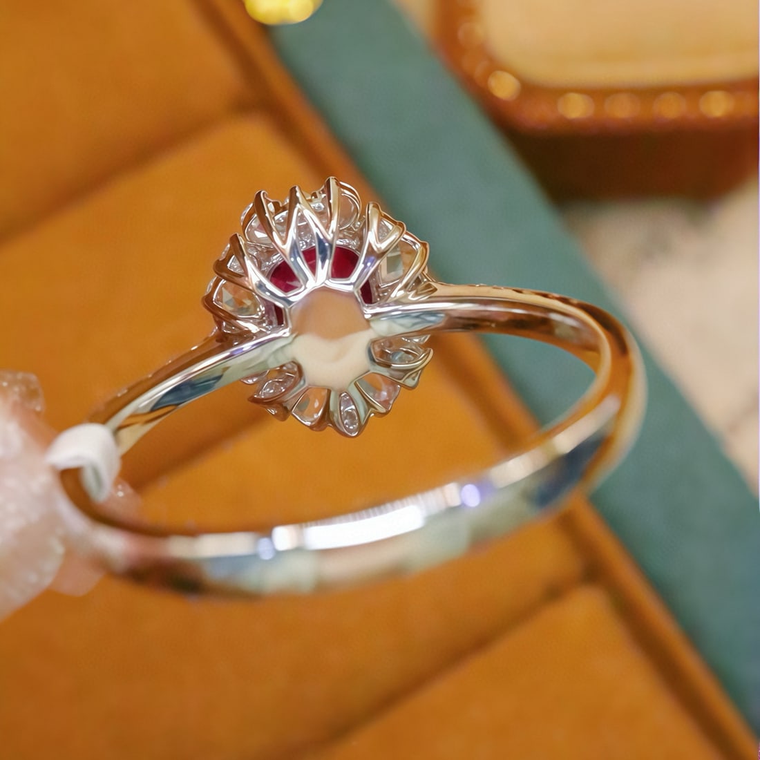 14k Gold 1.11 Ctw Natural Ruby & Diamond Ring - 4