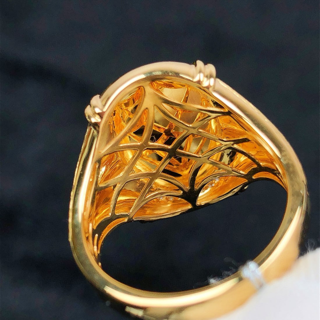 14k Gold 4.73 Ctw Natural Opal & Diamond Ring - 4