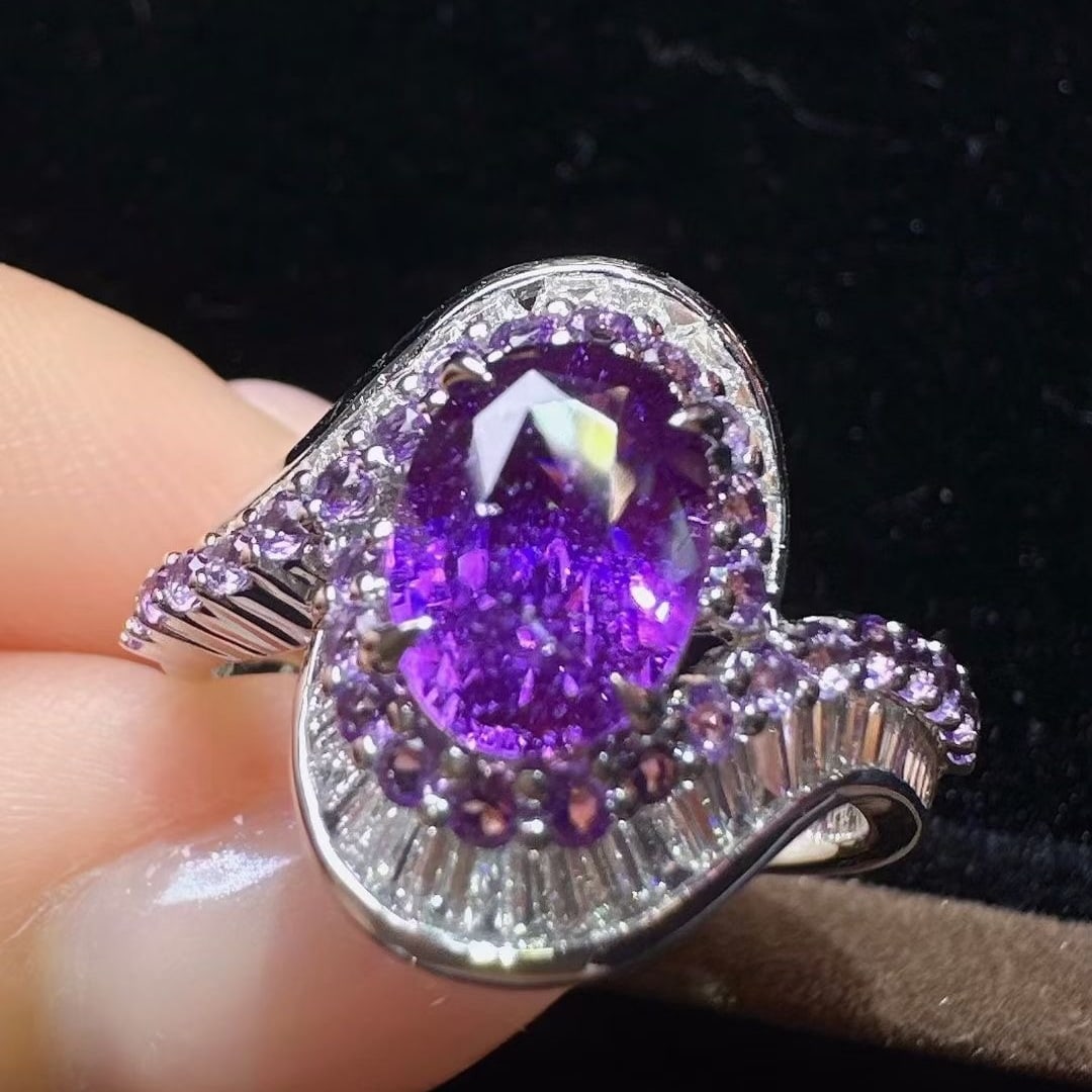 14k Gold 2.67 Ctw Natural Sapphire & Diamond Ring - 3