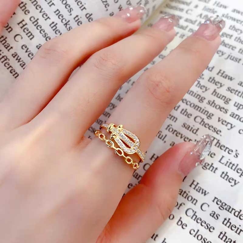 14k Gold 0.2 Ct Natural H Diamond Ring - 2