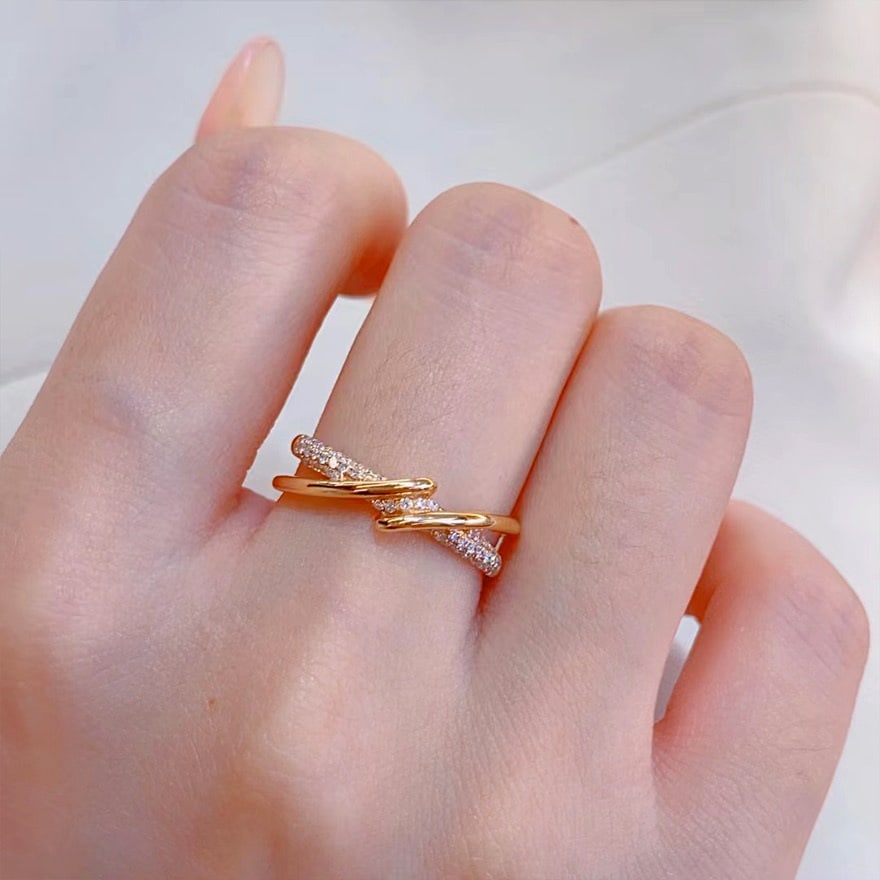 14k Gold 0.25 Ct Natural H Diamond Ring - 2