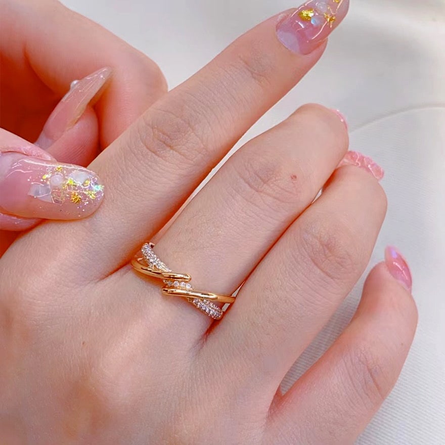14k Gold 0.25 Ct Natural H Diamond Ring - 3