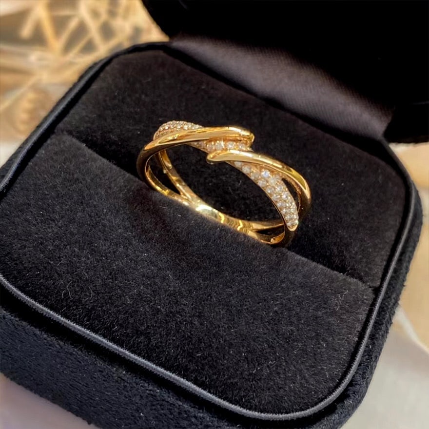 14k Gold 0.25 Ct Natural H Diamond Ring - 8