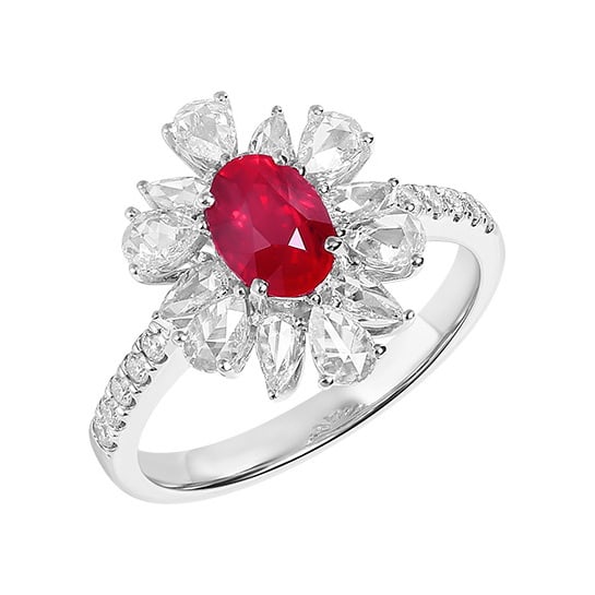 14k Gold 1.01 Ct Natural Ruby & Diamond Ring - 5