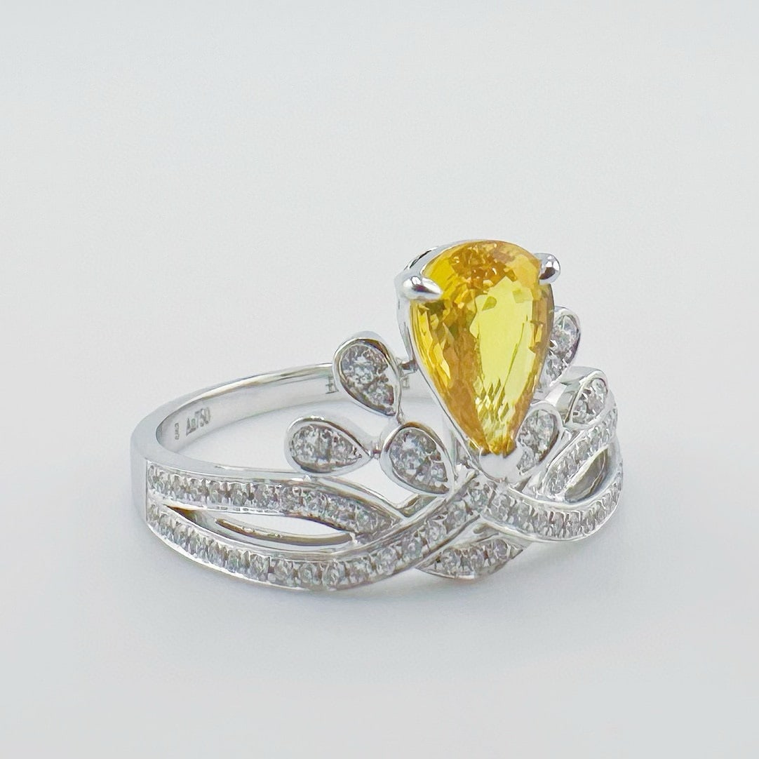 14k Gold 1.14 Ctw Natural Sapphire & Diamond Ring - 2
