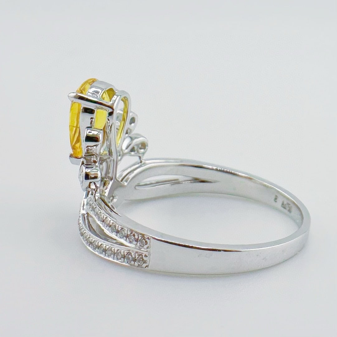 14k Gold 1.14 Ctw Natural Sapphire & Diamond Ring - 3