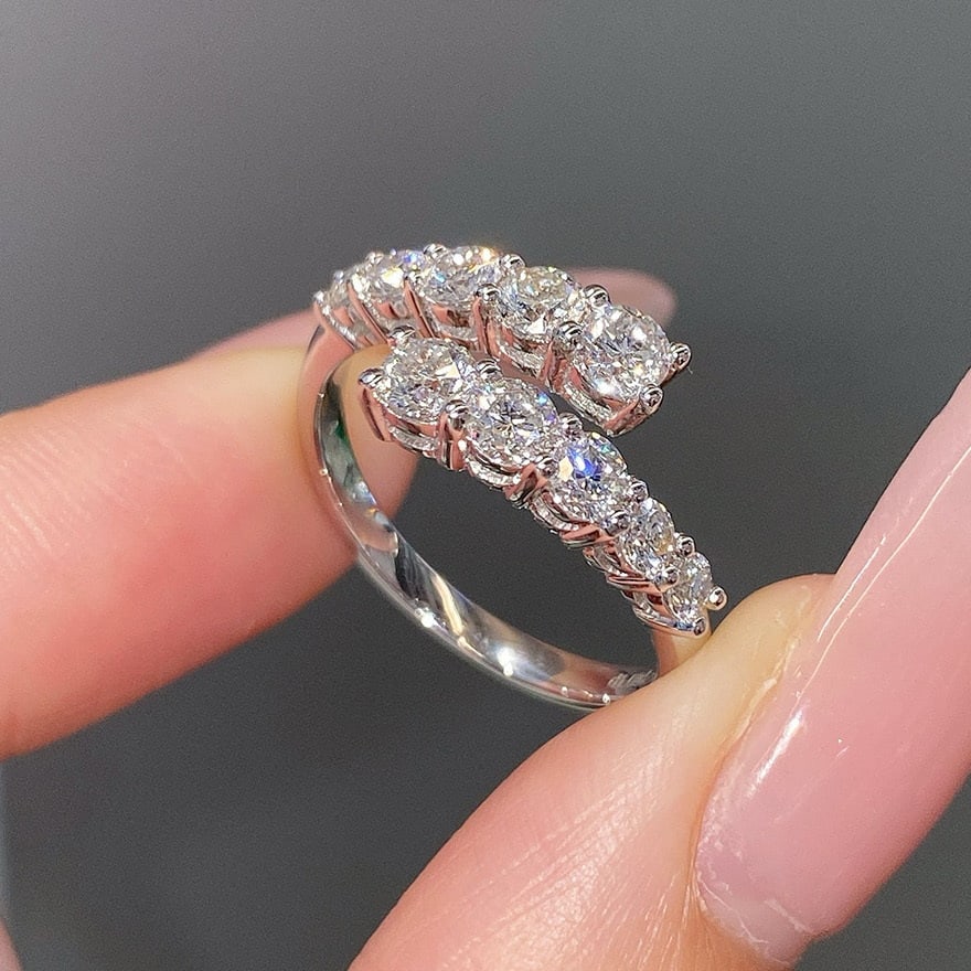 14k Gold 1.08 Ct Natural H Diamond Ring - 3