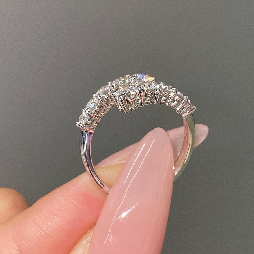 14k Gold 1.08 Ct Natural H Diamond Ring - 4