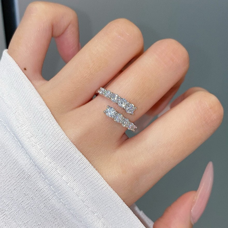 14k Gold 1.08 Ct Natural H Diamond Ring - 6