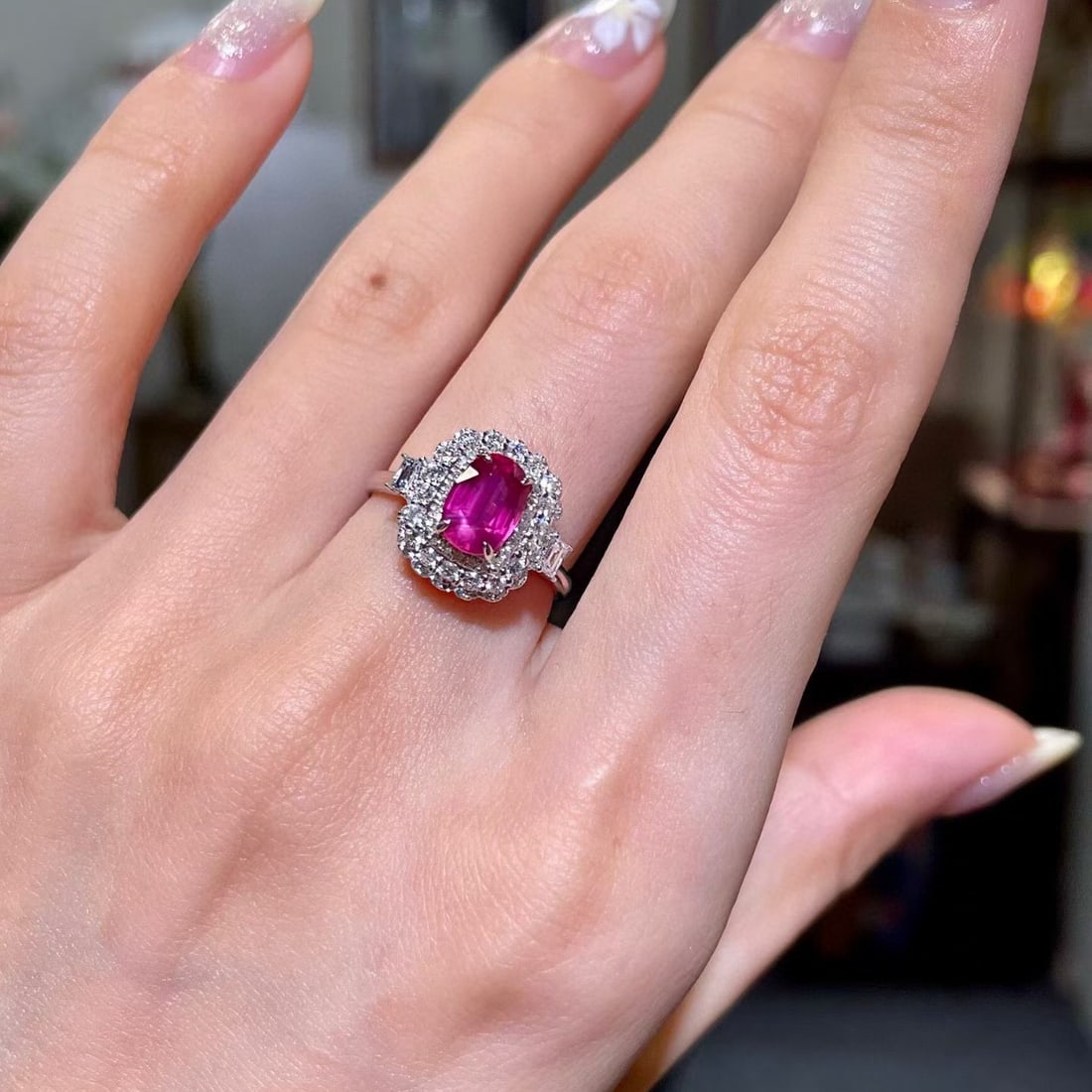 14k Gold 2.06 Ctw Natural Ruby & Diamond Ring - 4