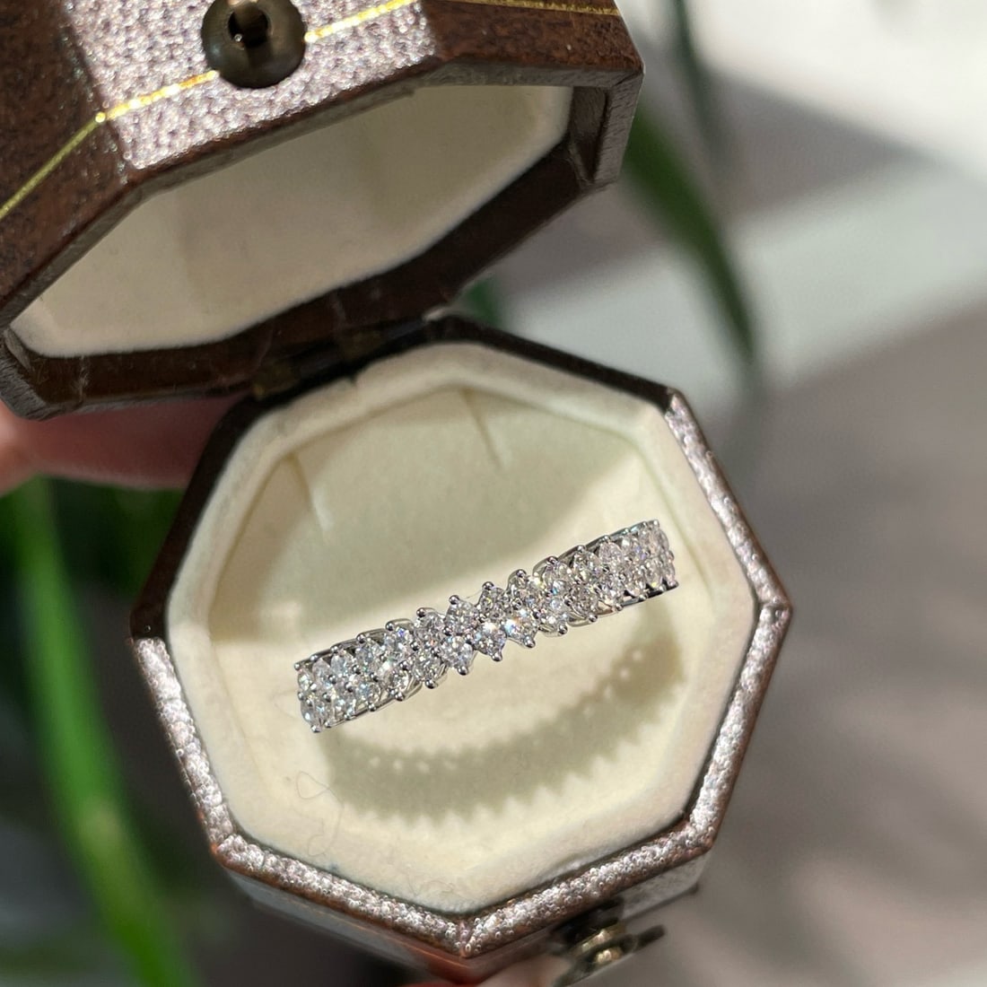 14k Gold 0.4 Ct Natural H Diamond Ring - 4