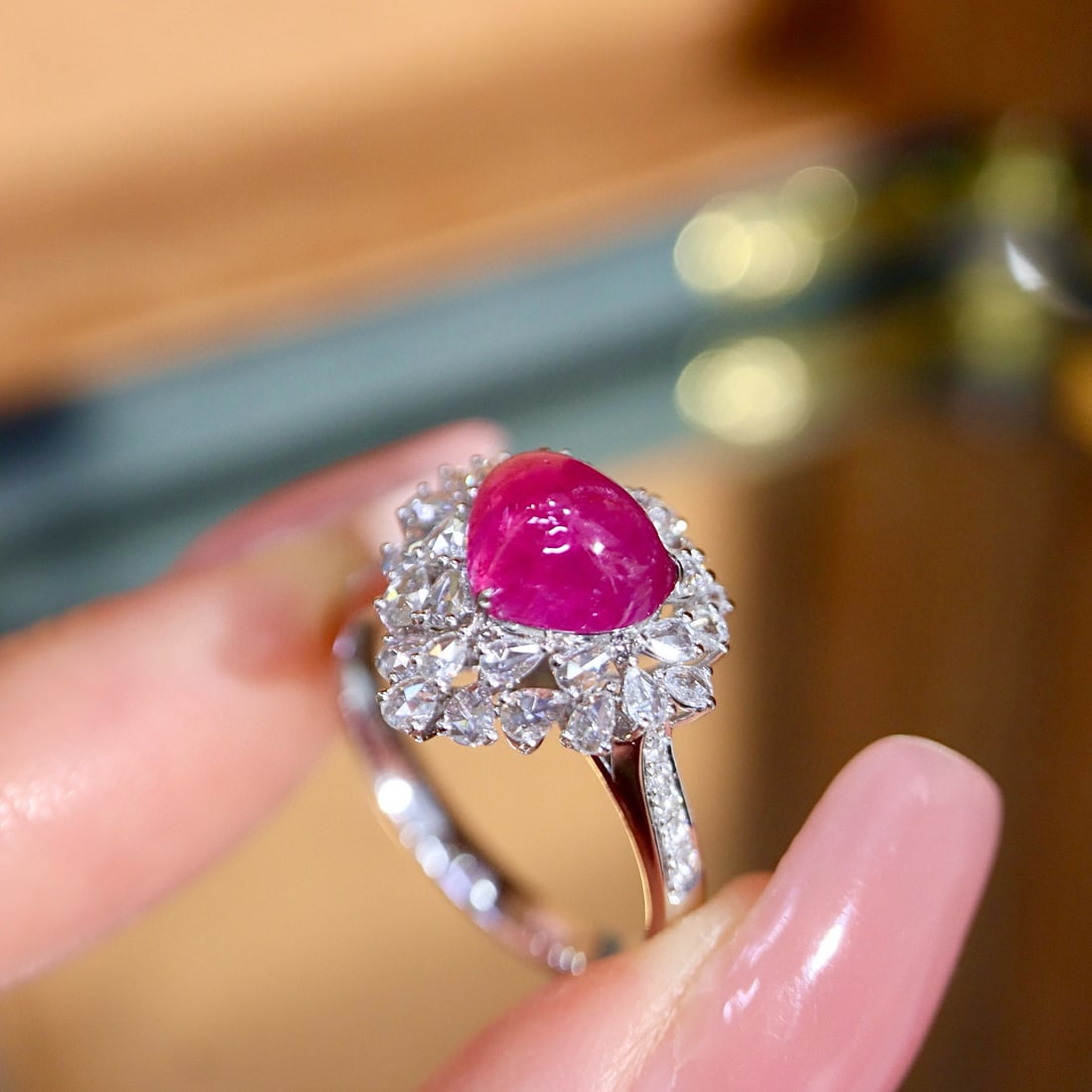 14k Gold 2.66 Ctw Natural Ruby & Diamond Ring - 2