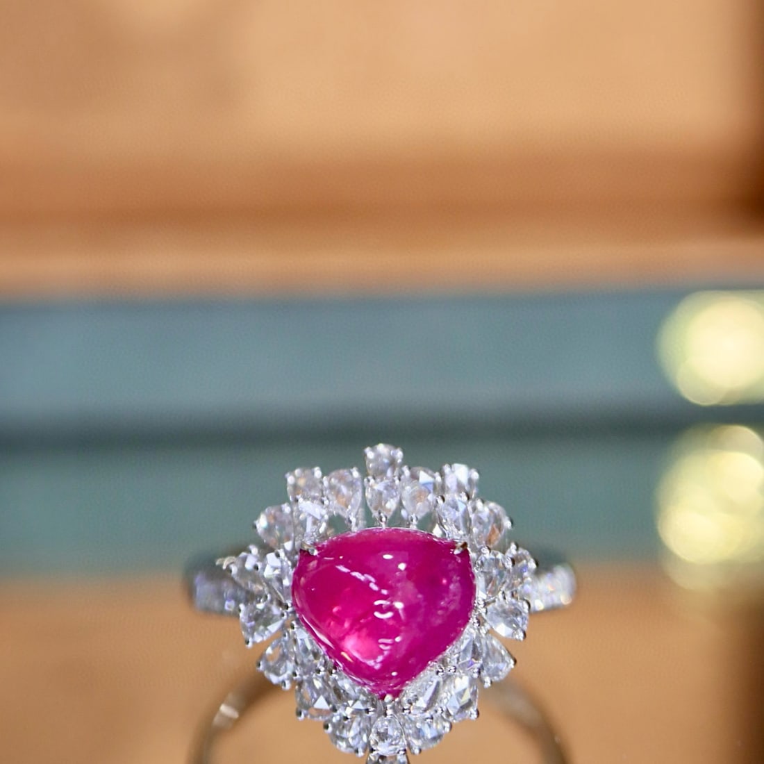 14k Gold 2.66 Ctw Natural Ruby & Diamond Ring - 5