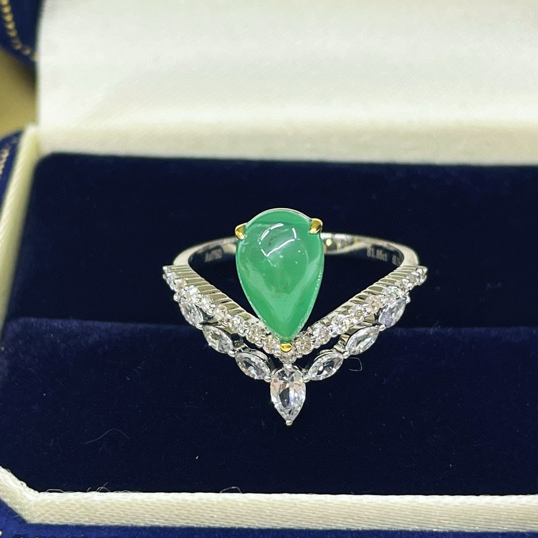 14k Gold 2.04 Ctw Natural Emerald & Diamond Ring - 5