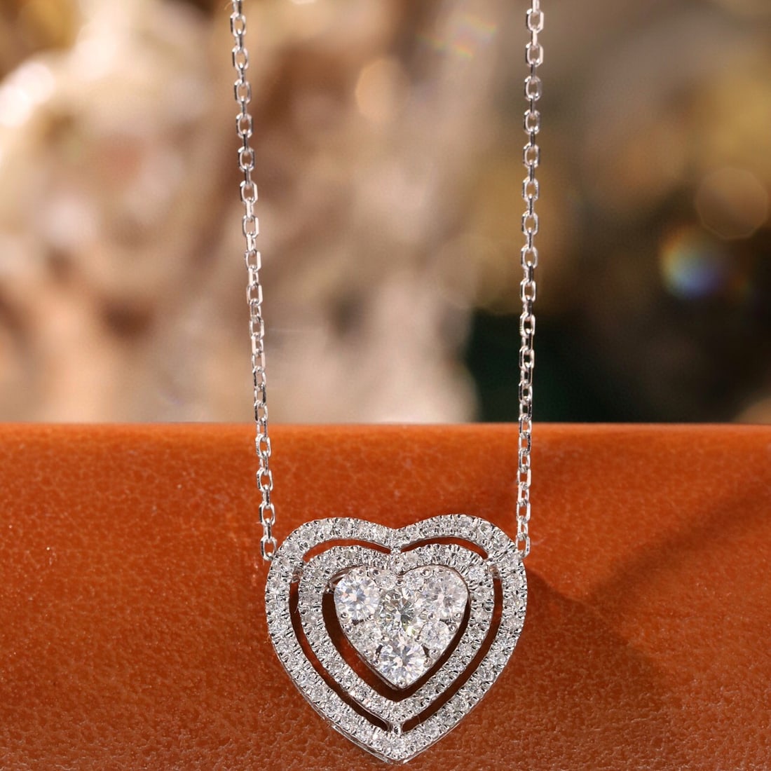 14k Gold 0.5 Ct Natural H Diamond Necklace: Ref:231071068 // gold content:14k gold // main gemstone:diamond // shape:round // carat weight:0. 5ct // clarity grade:vs-si // color:h // treatment:natural // cut grade:g // Condition: New Low