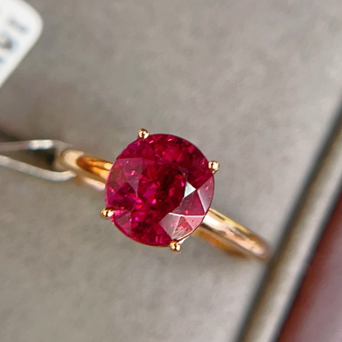 14k Gold 2 Ct Natural Tourmaline Ring - 4