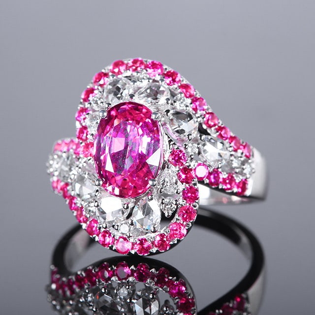 14k Gold 2.63 Ctw Natural Sapphire & Sapphire Ring - 2