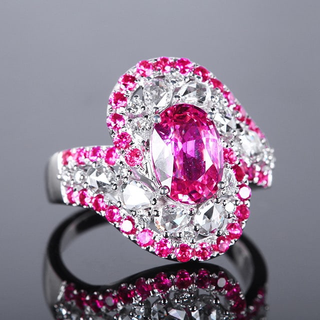 14k Gold 2.63 Ctw Natural Sapphire & Sapphire Ring - 3