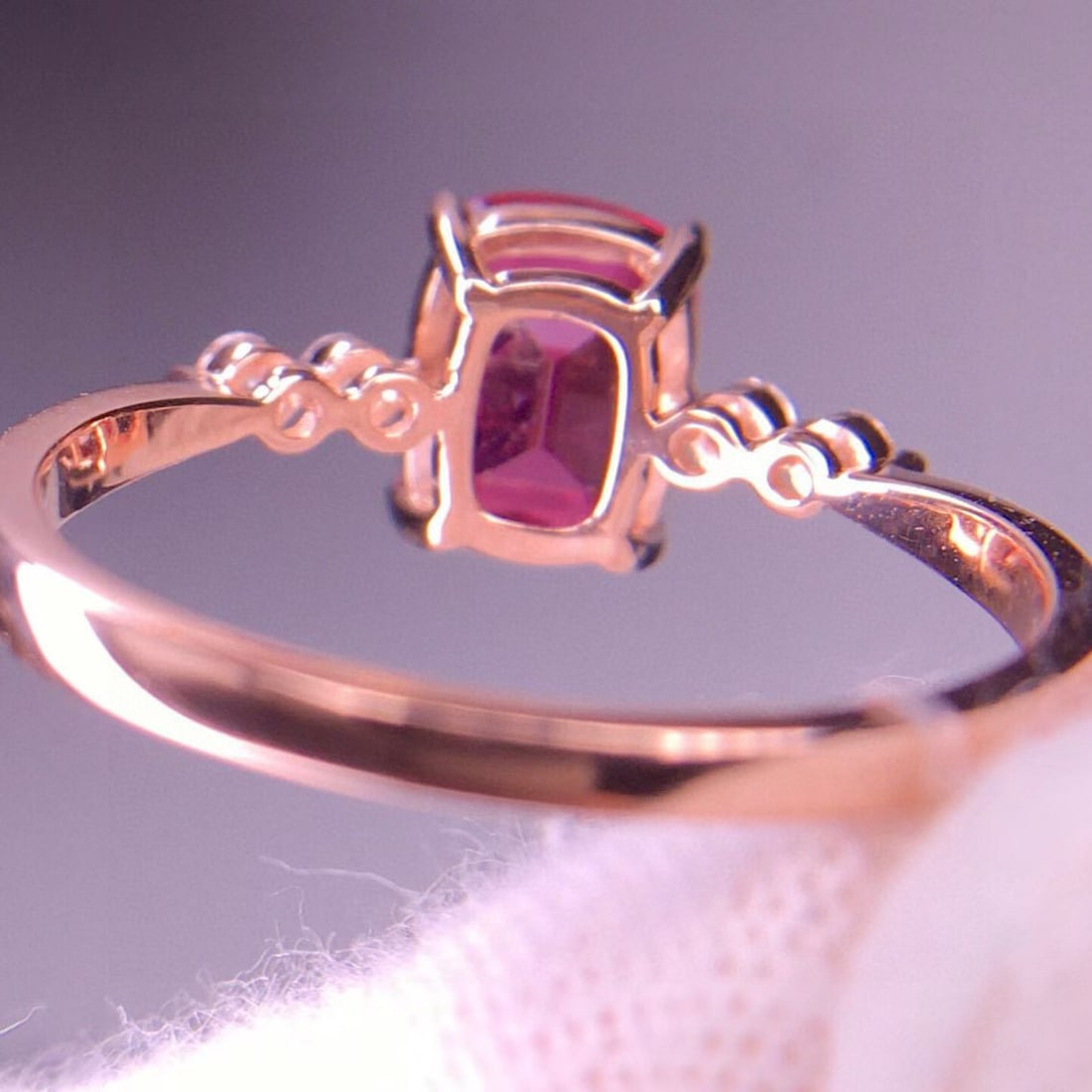 14k Gold 1.91 Ct Natural Tourmaline & Diamond Ring - 6