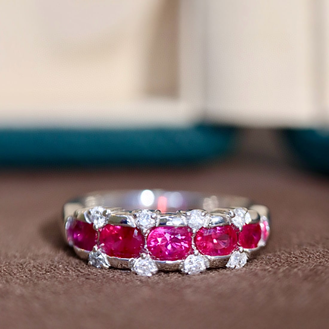 14k Gold 1.06 Ctw Natural Ruby & Diamond Ring - 2