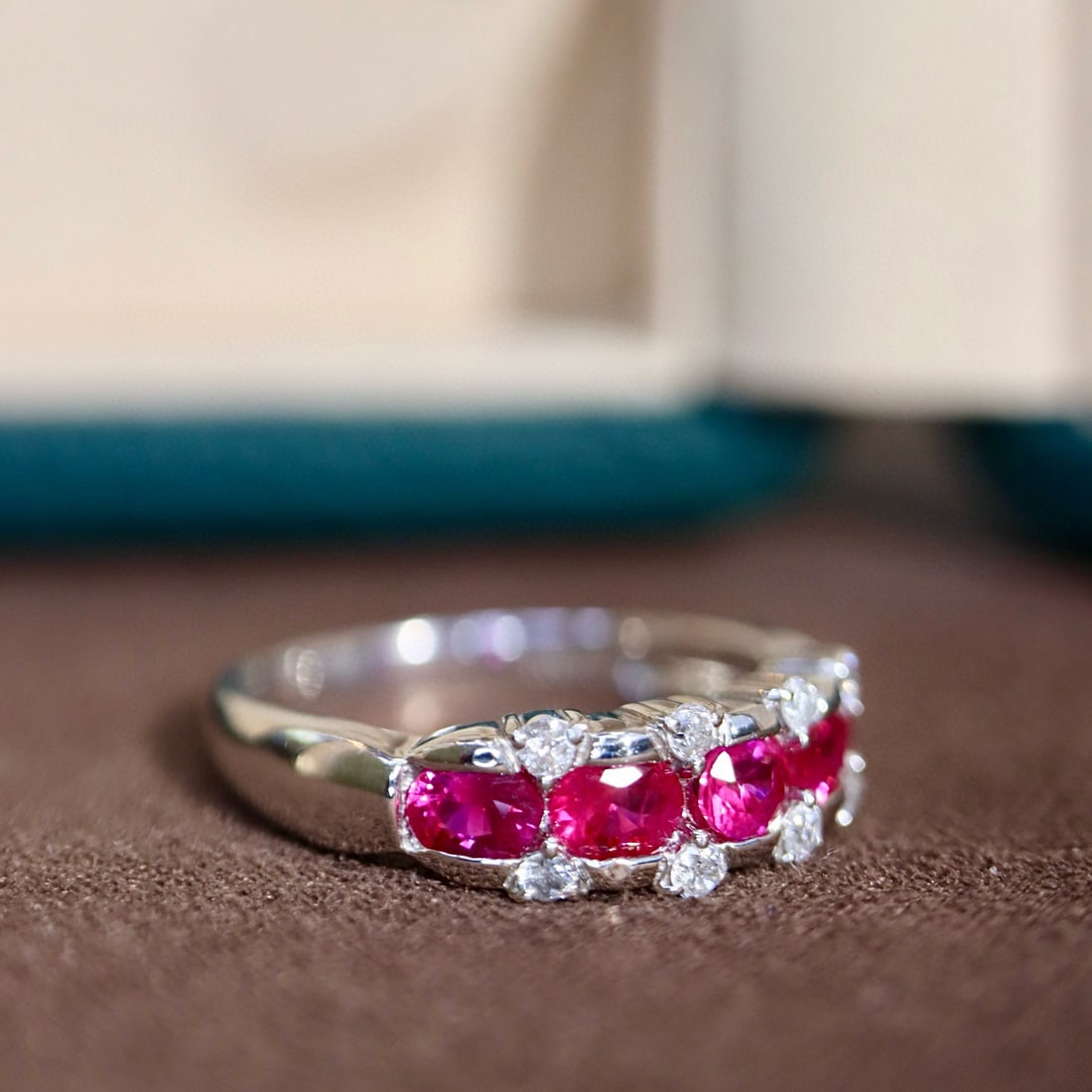 14k Gold 1.06 Ctw Natural Ruby & Diamond Ring - 3