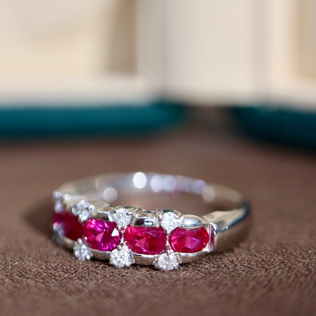 14k Gold 1.06 Ctw Natural Ruby & Diamond Ring - 4
