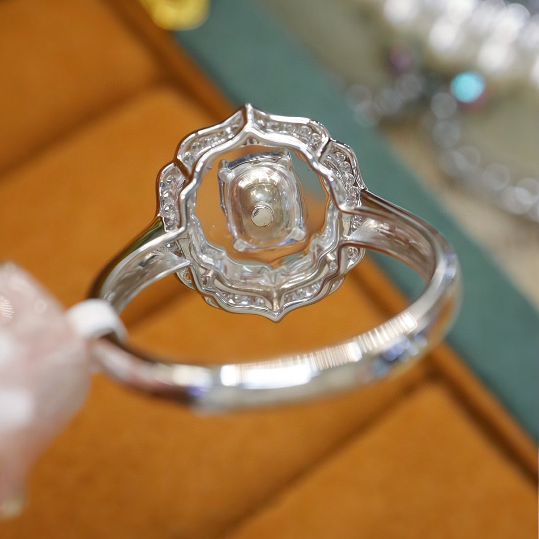 14k Gold 1.23 Ctw Natural Sapphire & Diamond Ring - 4