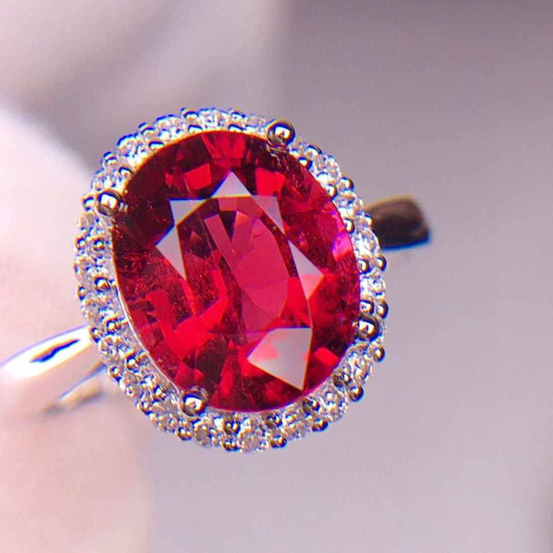 14k Gold 3.1 Ct Natural Tourmaline & Diamond Ring - 2