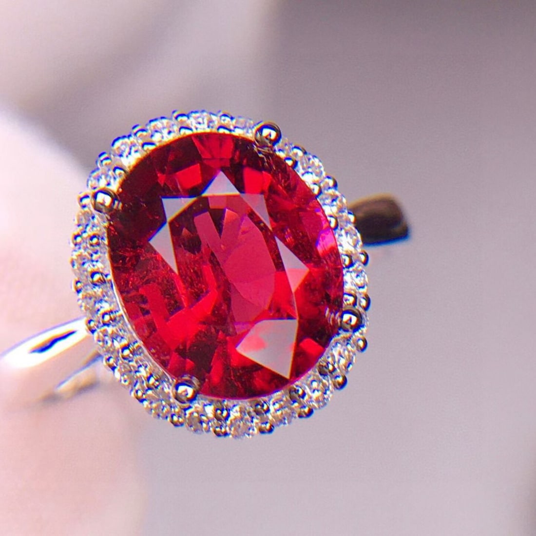 14k Gold 3.1 Ct Natural Tourmaline & Diamond Ring - 5