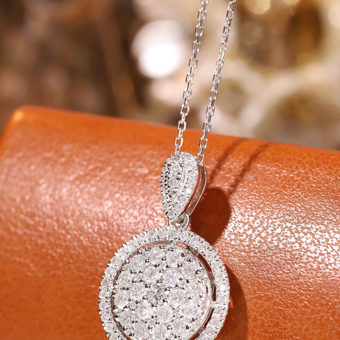 14k Gold 0.75 Ct Natural H Diamond Necklace: Ref:231071249 // gold content:14k gold // main gemstone:diamond // shape:round // carat weight:0. 75ct // clarity grade:vs-si // color:h // treatment:natural // cut grade:g // Condition: New Low