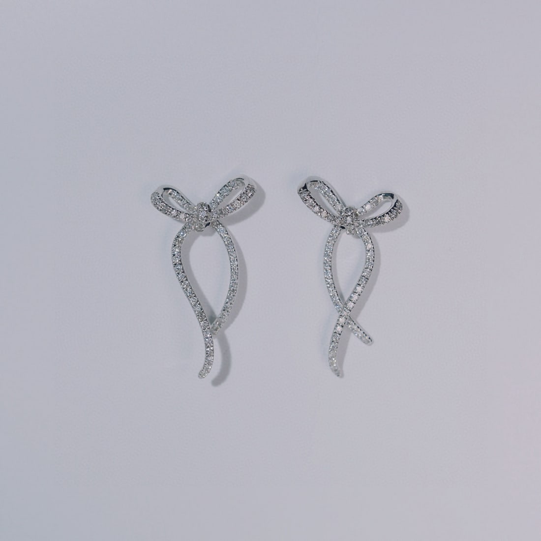 14k Gold 0.76 Ct Natural H Diamond Earrings - 3