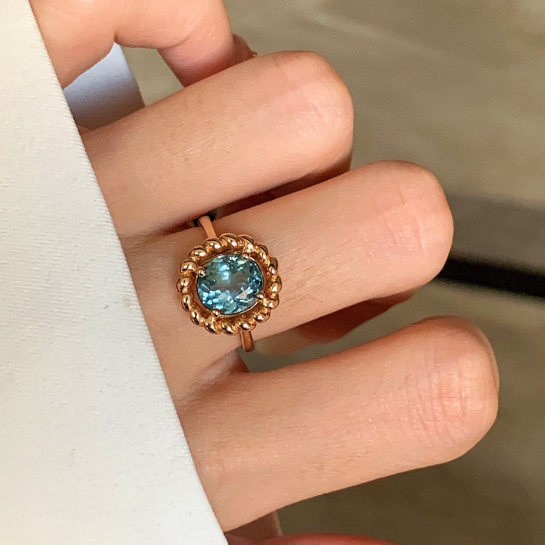 14k Gold 1 Ct Natural Tourmaline Ring - 3