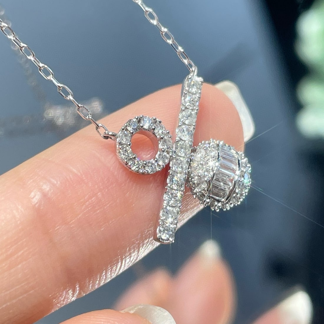 14k Gold 0.5 Ct Natural H Diamond Necklace - 3