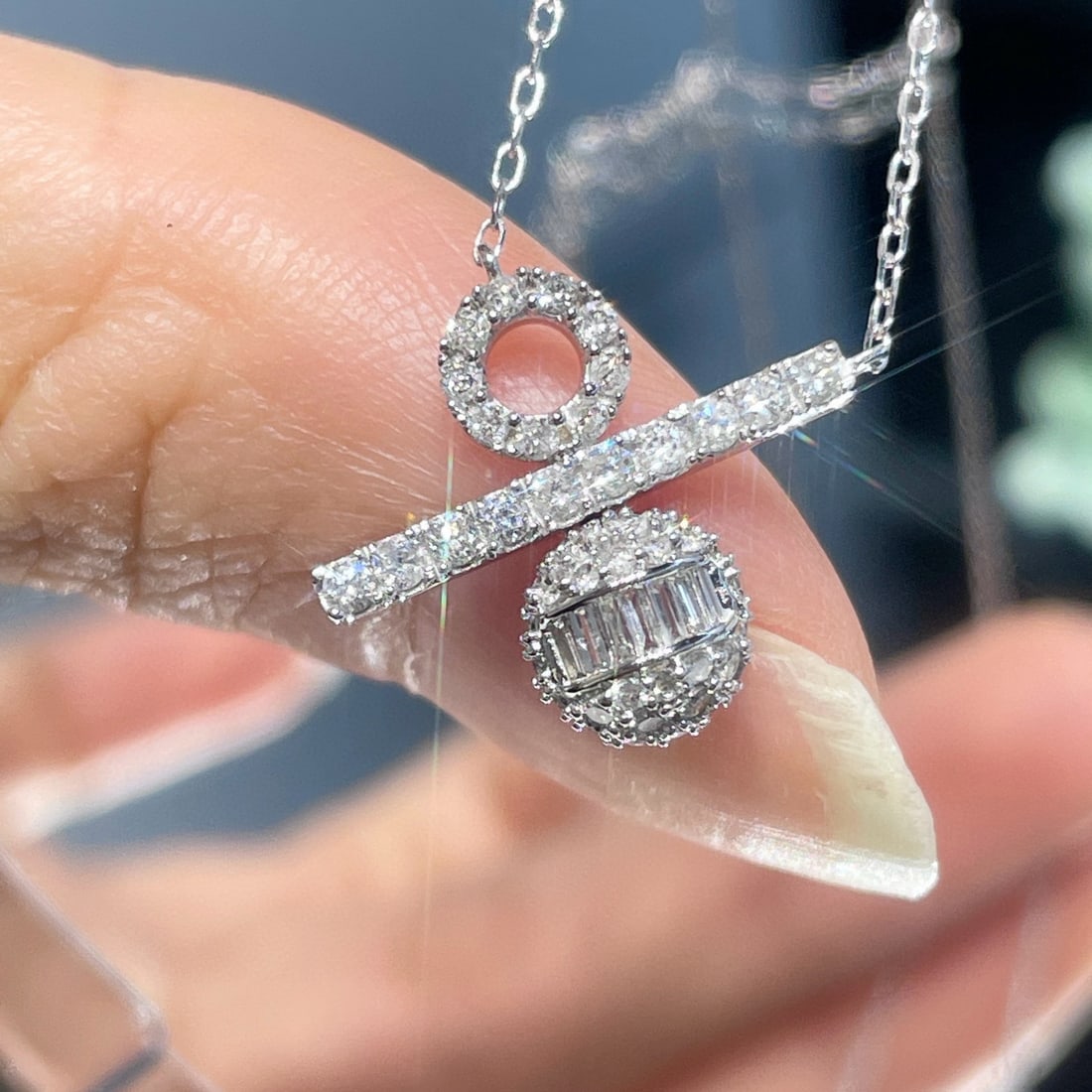 14k Gold 0.5 Ct Natural H Diamond Necklace - 4