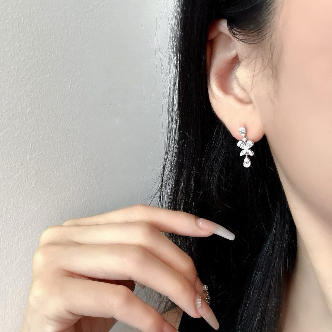 14k Gold 0.5 Ct Natural H Diamond Earrings - 6