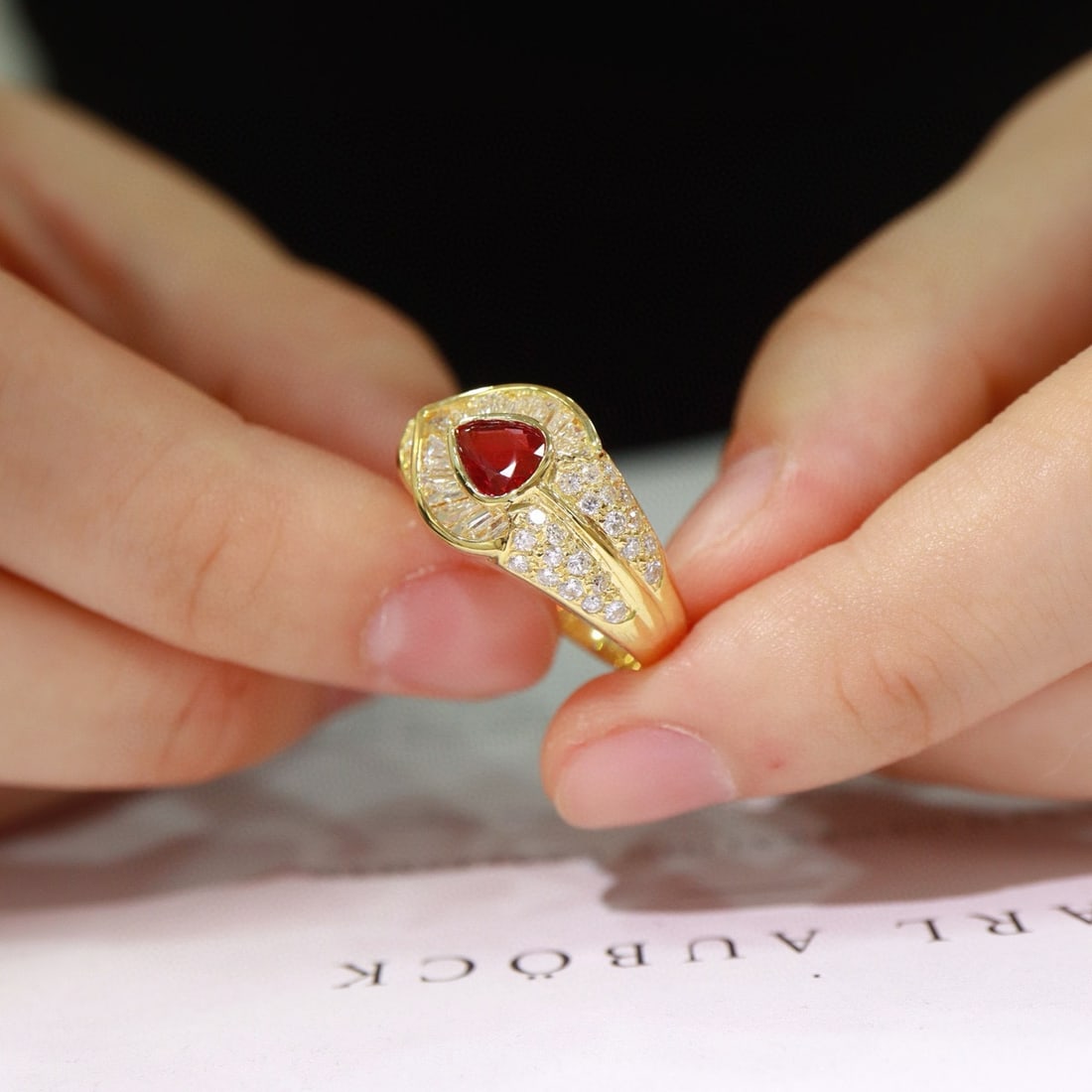 14k Gold 2.01 Ctw Natural Ruby & Diamond Ring - 8
