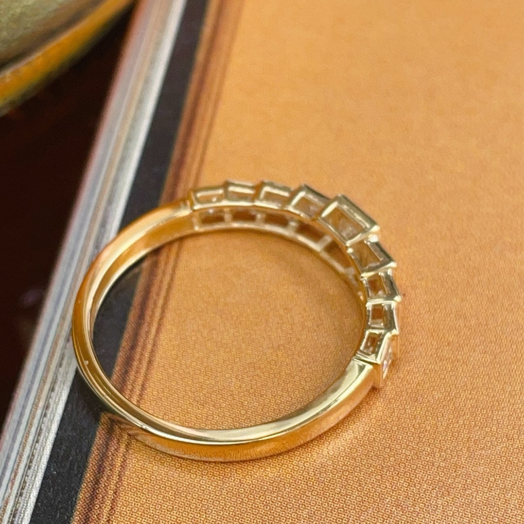 14k Gold 0.50 Ct Natural H Diamond Ring - 3