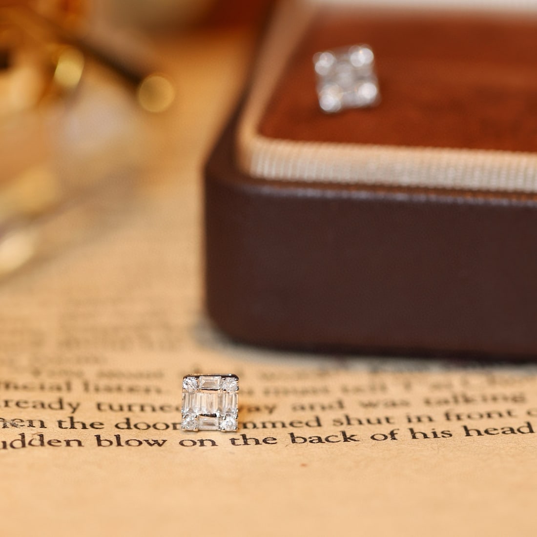 14k Gold 0.35 Ct Natural H Diamond Earrings - 3