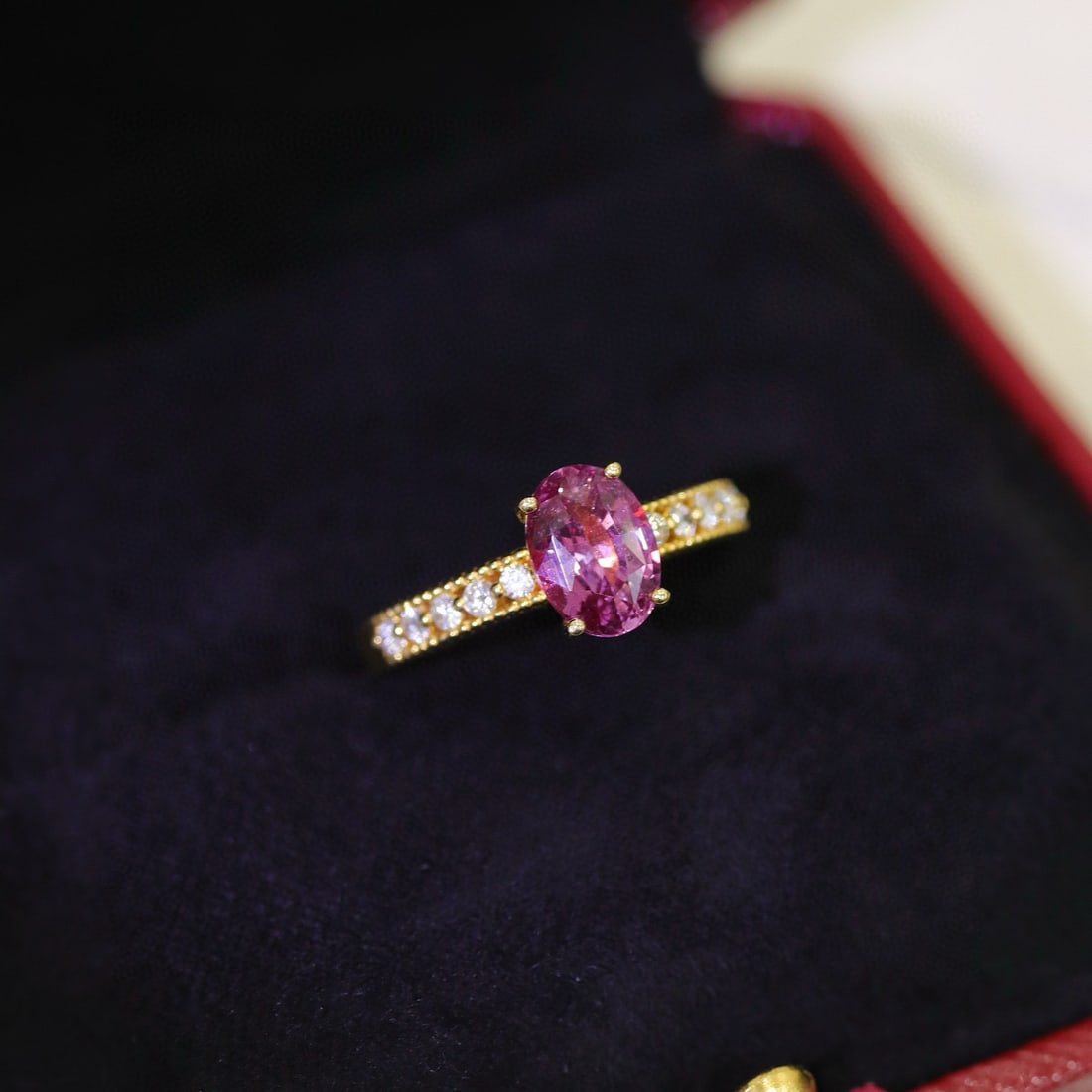 14k Gold 1.65 Ctw Natural Sapphire & Diamond Ring - 2