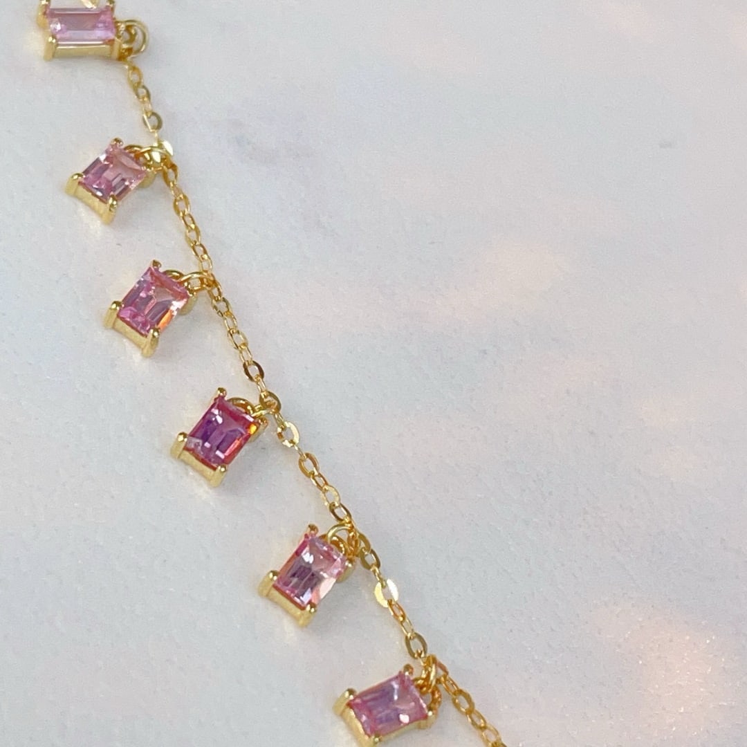 14k Gold 1.49 Ct Natural Sapphire Necklace - 3