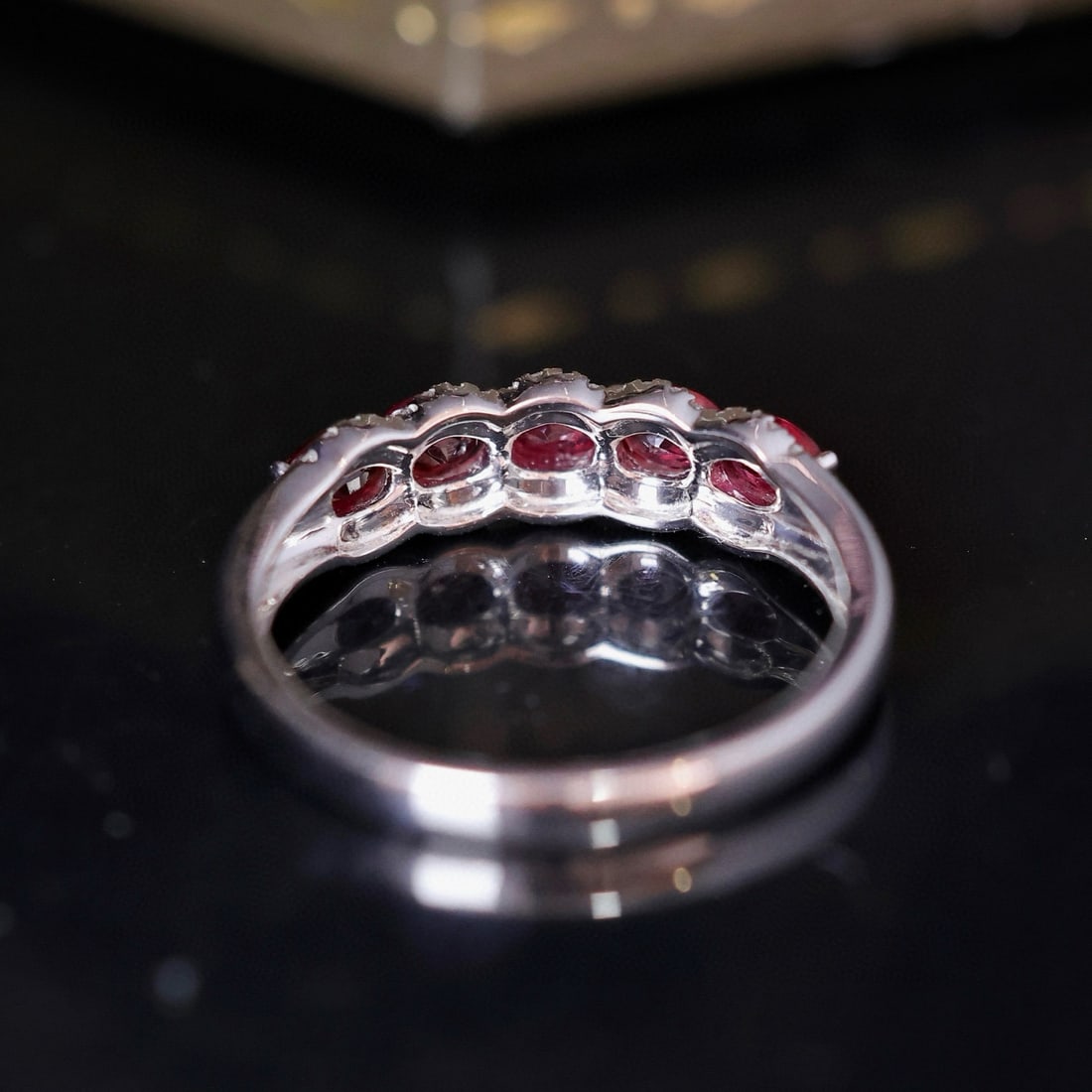14k Gold 0.79 Ctw Natural Ruby & Diamond Ring - 6