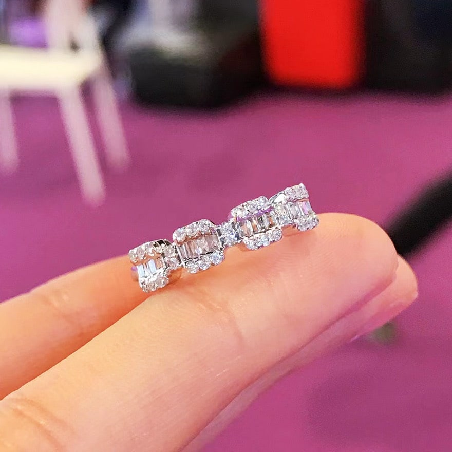 14k Gold 0.36 Ct Natural H Diamond Ring: Ref:231074355 // gold content:14k gold // ring size:7. 25us // // main gemstone:diamond // shape:multiple // carat weight:0. 36ct // clarity grade:vs-si // color:h // treatment:natural //